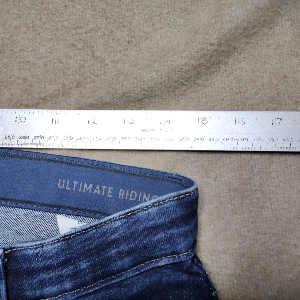 Wrangler Willow Riding Jeans Fitted Seat Higher Back Dark Wash Denim 7x32 - Picture 6 of 7